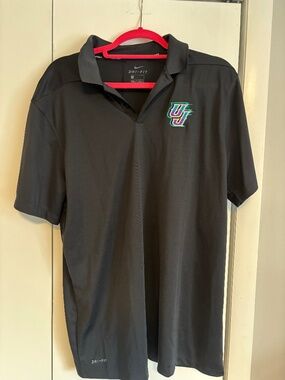 Utah Jazz Dri-Fit Nike Golf Tee- VINTAGE